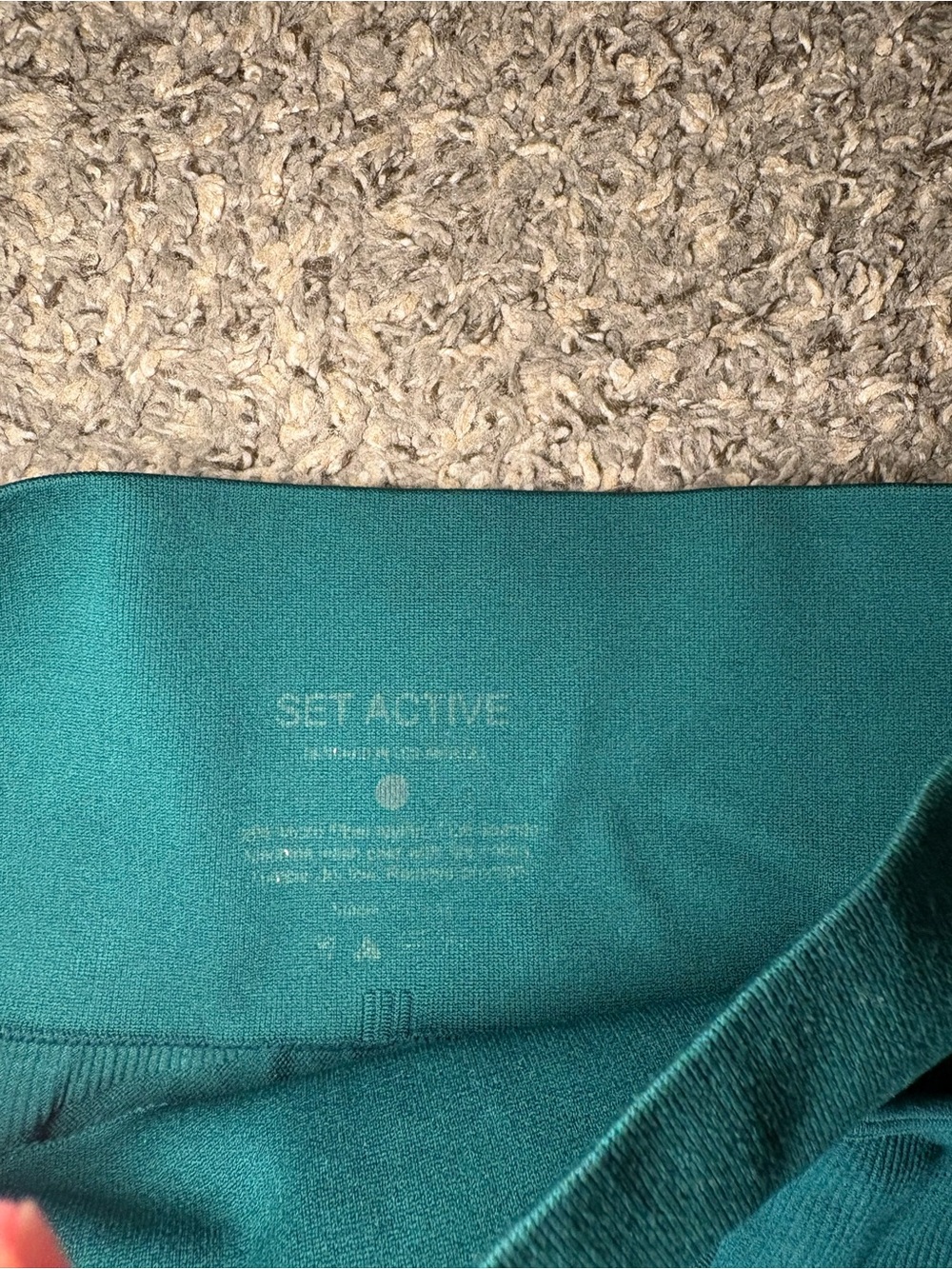 Set Active One-Shoulder Active Legging Set - Deep Green - Picture 5 of 5